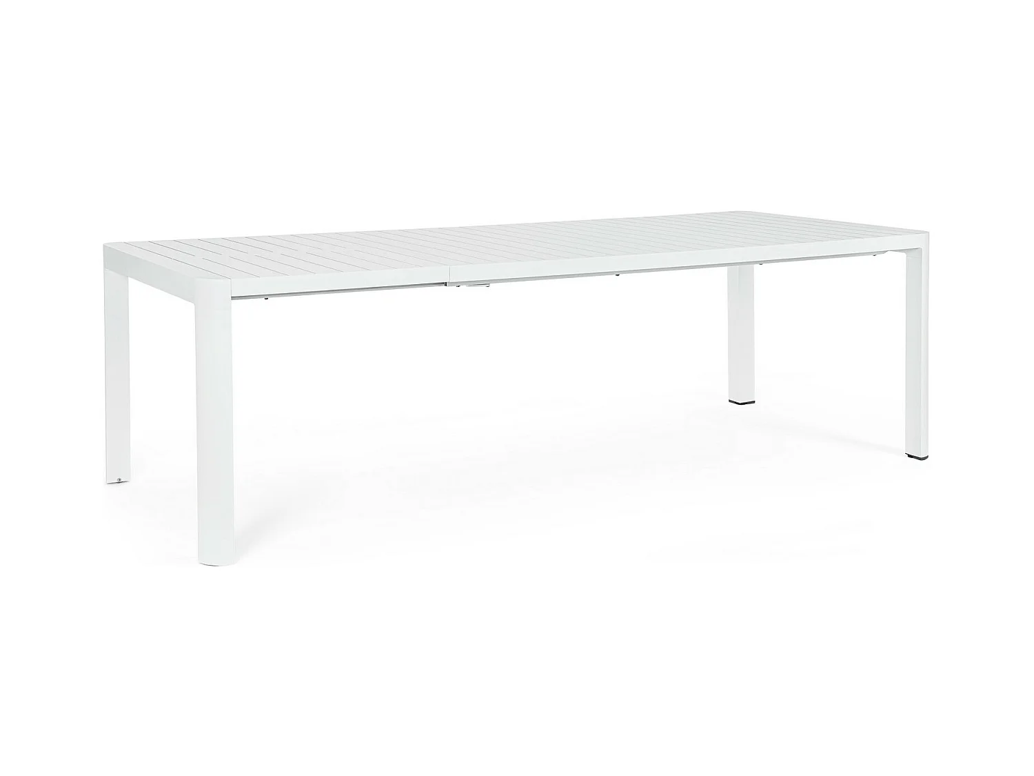 Tavolo allungabile in alluminio bianco 180×100 cm - 240×100 cm - KIPLIN