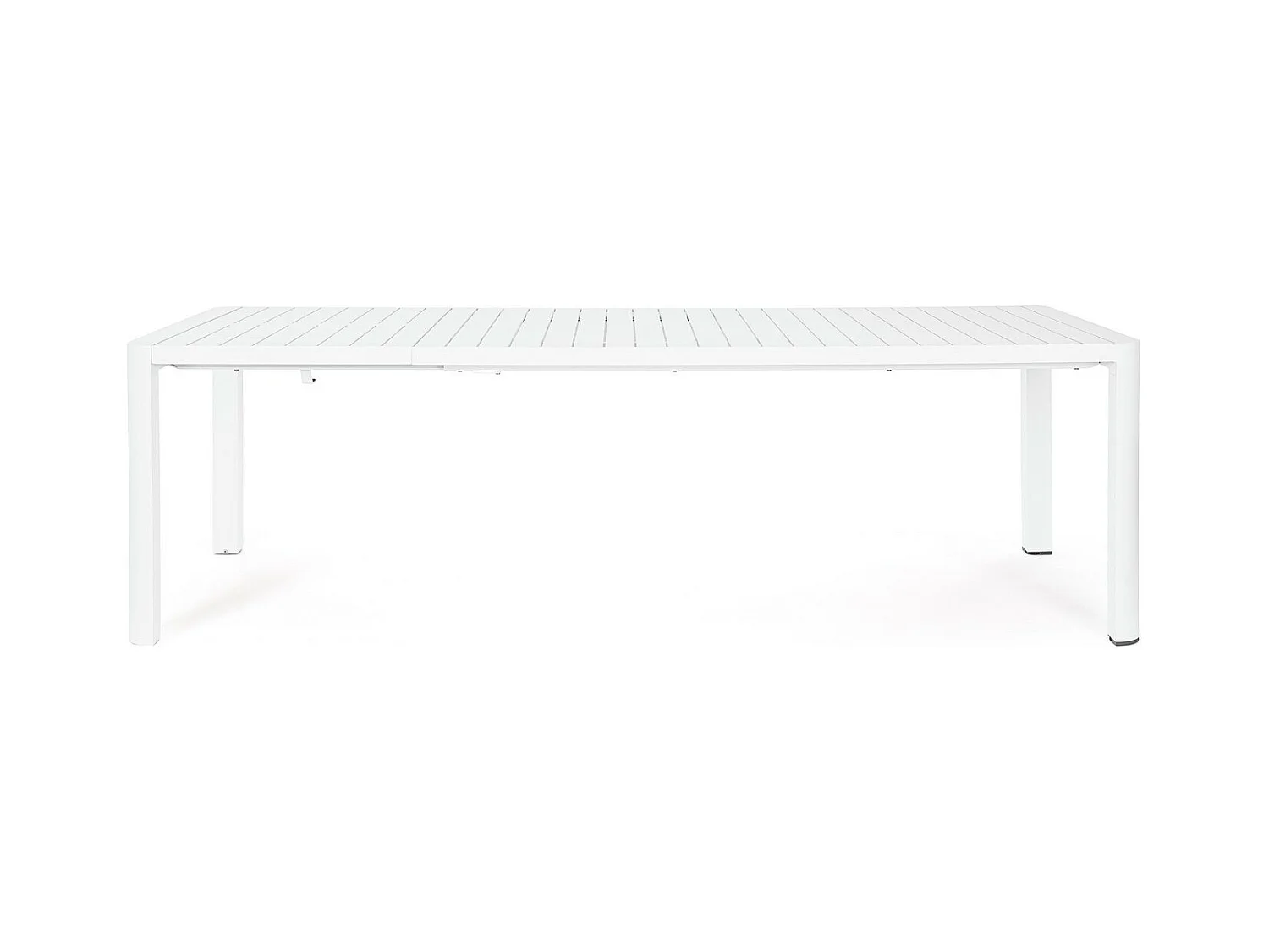 Tavolo allungabile in alluminio bianco 180×100 cm - 240×100 cm - KIPLIN
