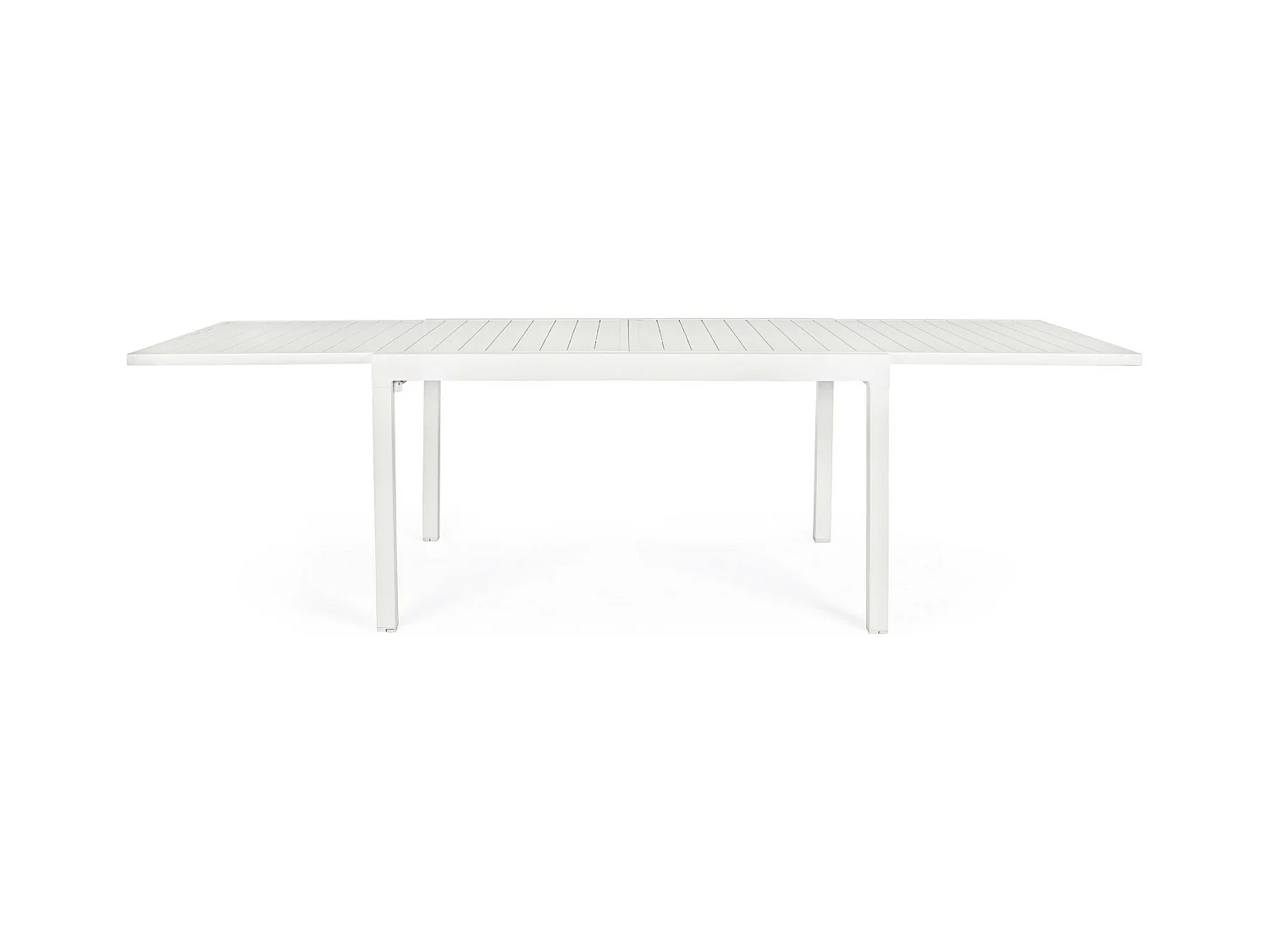 Uitschuifbare witte aluminium tafel 135x90 cm - 270x90 cm - PELAGIUS