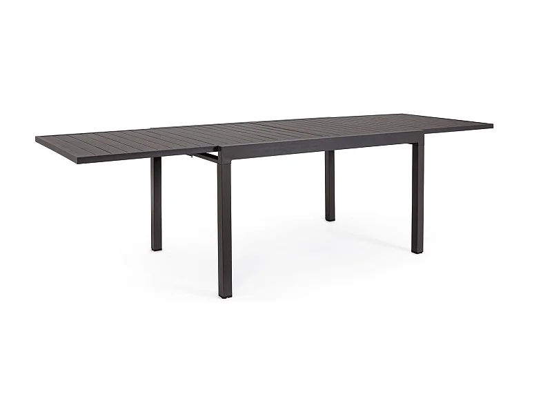 Ausziehtisch anthrazit Aluminium 135x90 cm - 270x90 cm - PELAGIUS