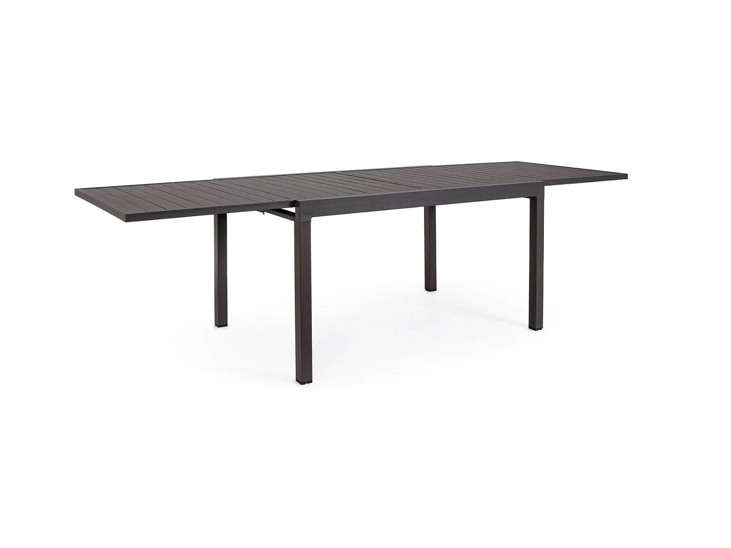 Table à rallonge aluminium anthracite 135x90 cm - 270x90 cm - PELAGIUS