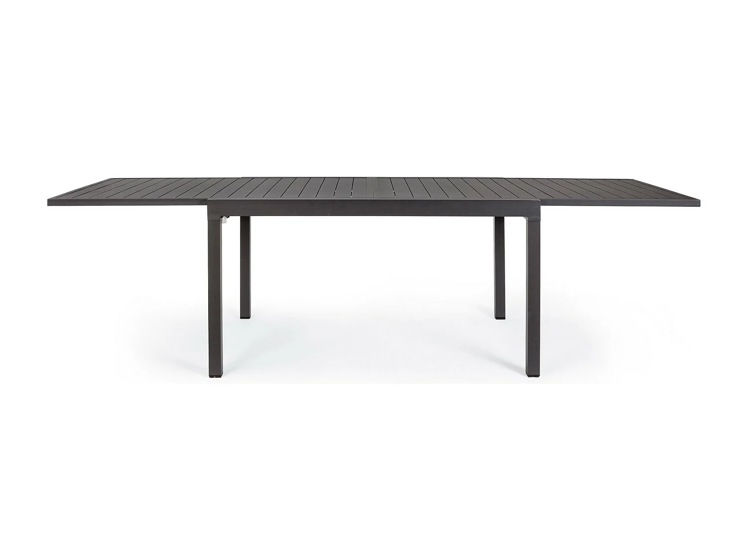 Table à rallonge aluminium anthracite 135x90 cm - 270x90 cm - PELAGIUS