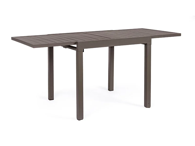 Ausziehbarer Aluminium Couchtisch 83x80 cm - 166x80 cm - PELAGIUS