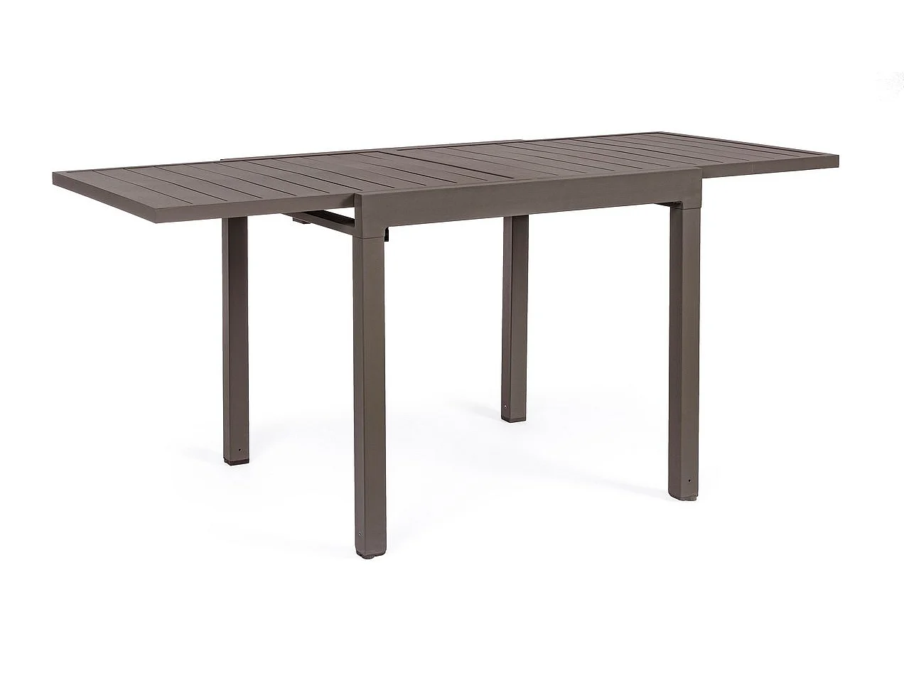 Table basse à rallonge en aluminium 83x80 cm - 166x80 cm - PELAGIUS