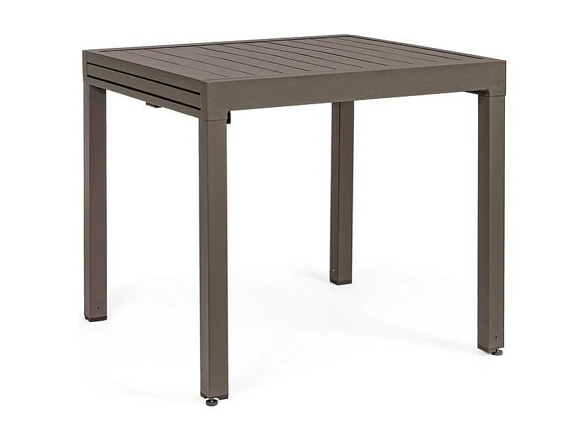 Table basse à rallonge en aluminium 83x80 cm - 166x80 cm - PELAGIUS