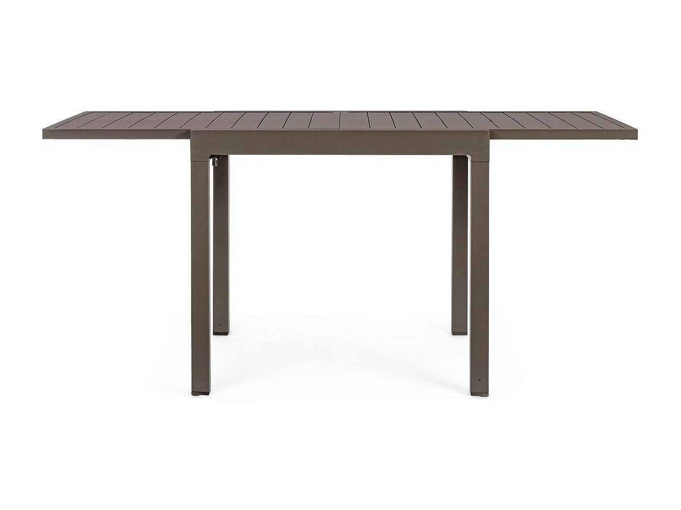 Table basse à rallonge en aluminium 83x80 cm - 166x80 cm - PELAGIUS