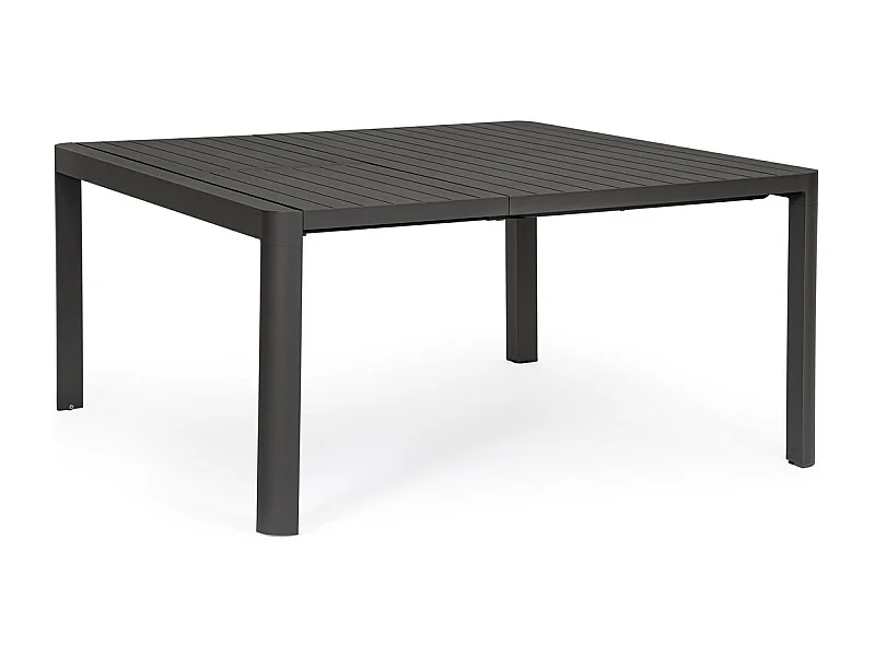 Uitschuiftafel antraciet aluminium 149×97 cm - 149×149 cm - KIPLIN