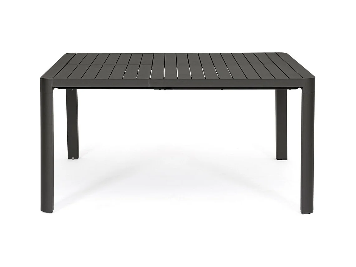 Stół rozkładany aluminium antracyt 149×97 cm - 149×149 cm - KIPLIN