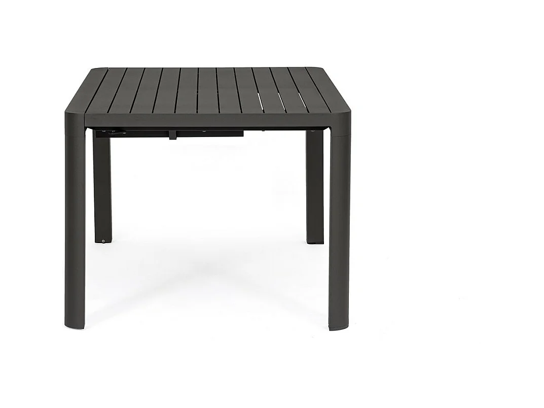 Stół rozkładany aluminium antracyt 149×97 cm - 149×149 cm - KIPLIN