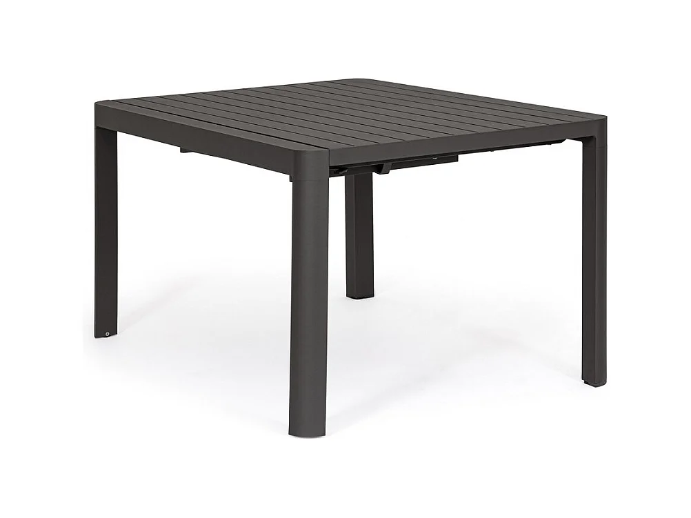 Stół rozkładany aluminium antracyt 149×97 cm - 149×149 cm - KIPLIN