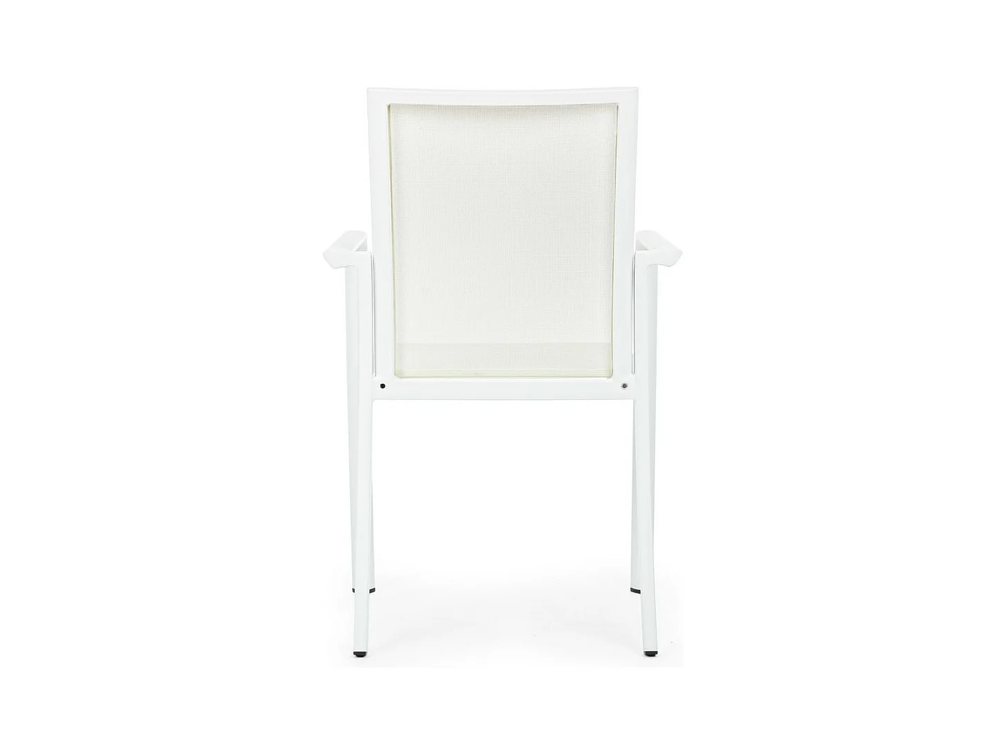 Set di 4 sedie in textilene e alluminio bianco - KONNOR