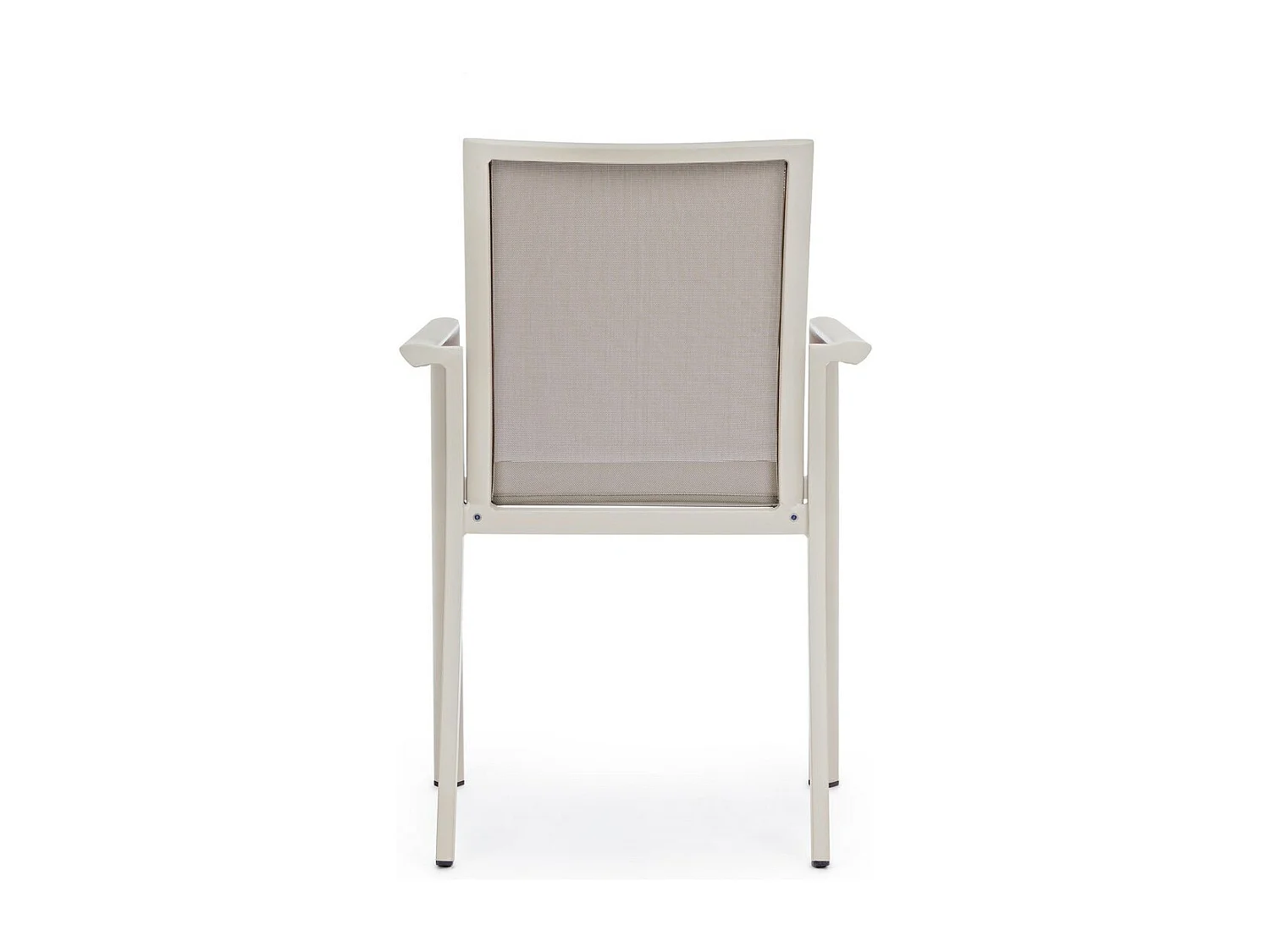 Set di 4 sedie in textilene alluminio tortora - KONNOR