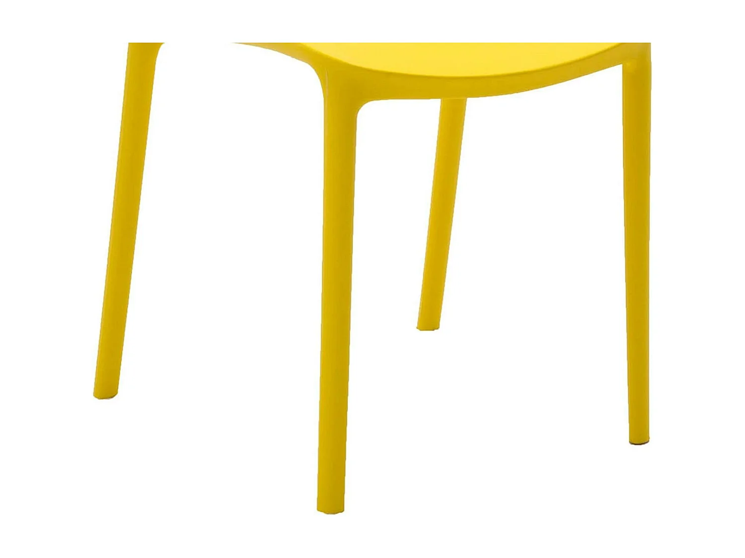 Satz von 4 Stühlen aus gelbem Polypropylen - FUERTEVENTURA