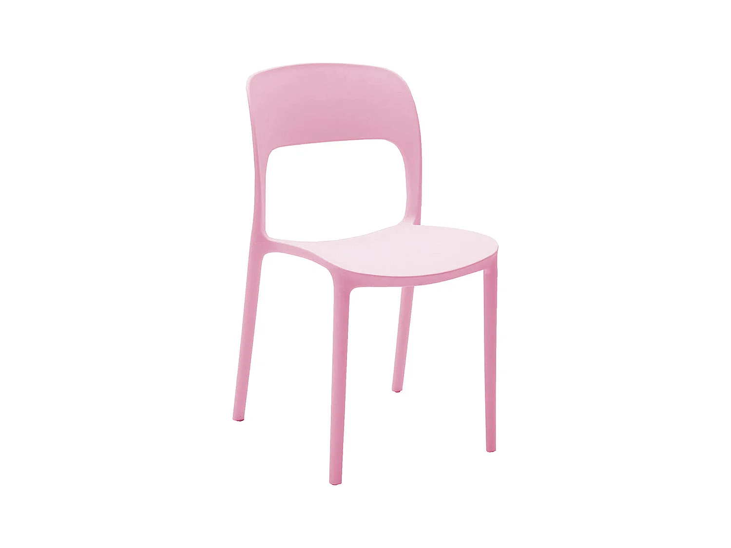4 Stühle aus rosa Polypropylen - FUERTEVENTURA