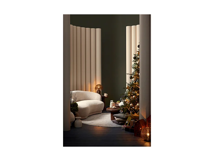 Sofa aus natürlichem Bouclé-Stoff - TECLA