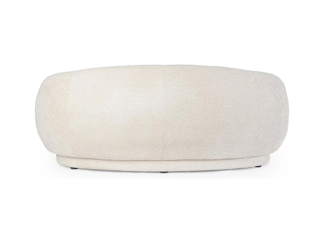 Sofa z naturalnego materiału z efektem bouclé - TECLA