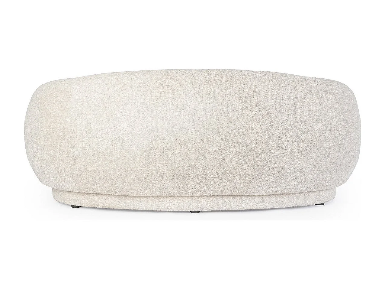 Sofá em tecido com efeito bouclé natural - TECLA