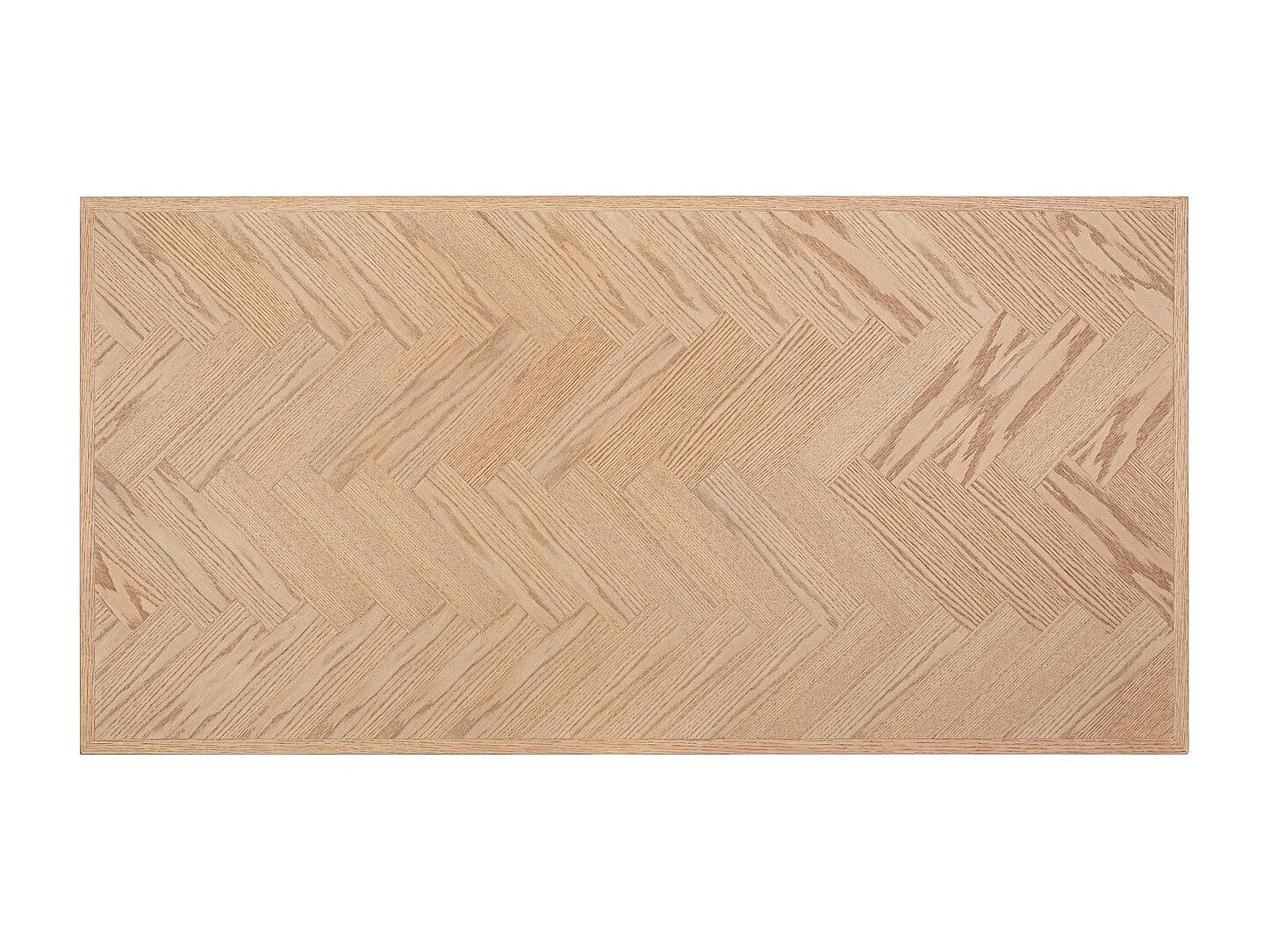 Stół wykonany z naturalnego drewna i czarnych stalowych nóg 180 x 90 cm - DUKAT