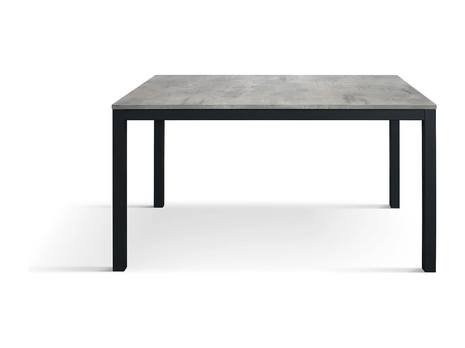 Table en bois finition grise, structure métallique anthracite 110x68 - RAVENNA