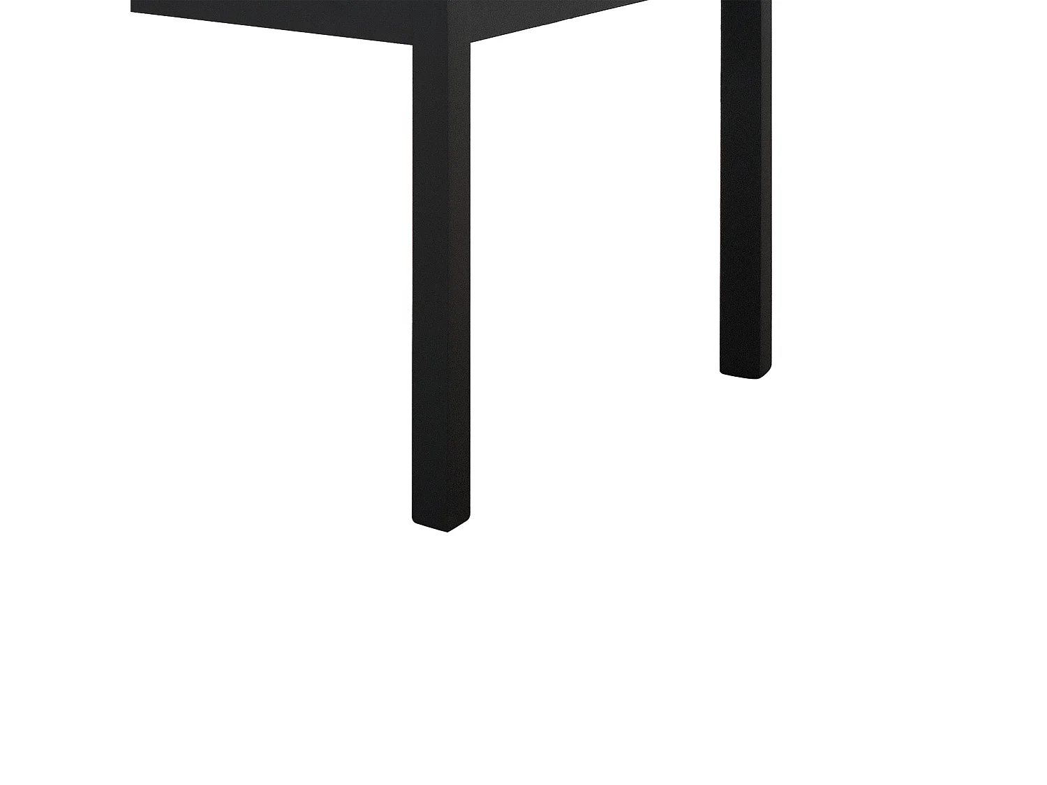 Mesa de madeira com acabamento em carvalho, estrutura metálica antracite 80x80 - RAVENNA