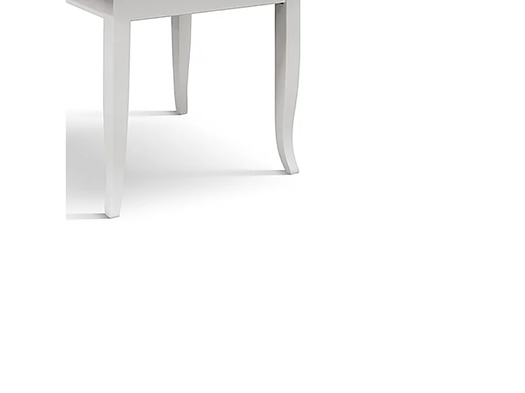 Grijze houten tafel, wit houten onderstel 80x80 - RIMINI