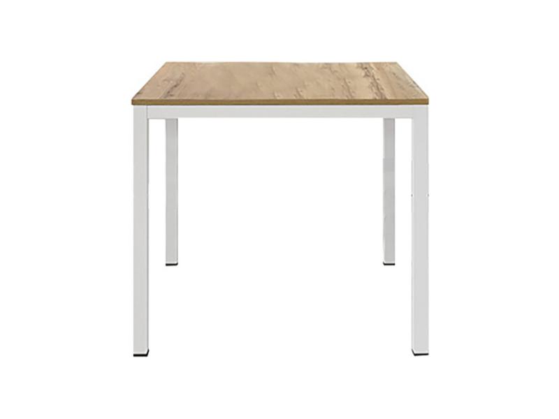Tavolo Da Cucina Quadrato 65x65x78 Cm - Nero Lucido, Per Monolocali E Studio, Fino A 2 Posti