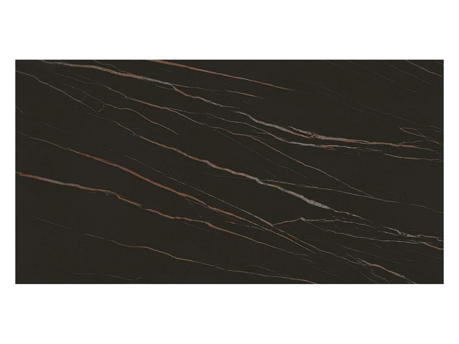 Gouden zwarte glaskeramiek tafel,brons metalen poten 180x90-260x90cm - FIGARI