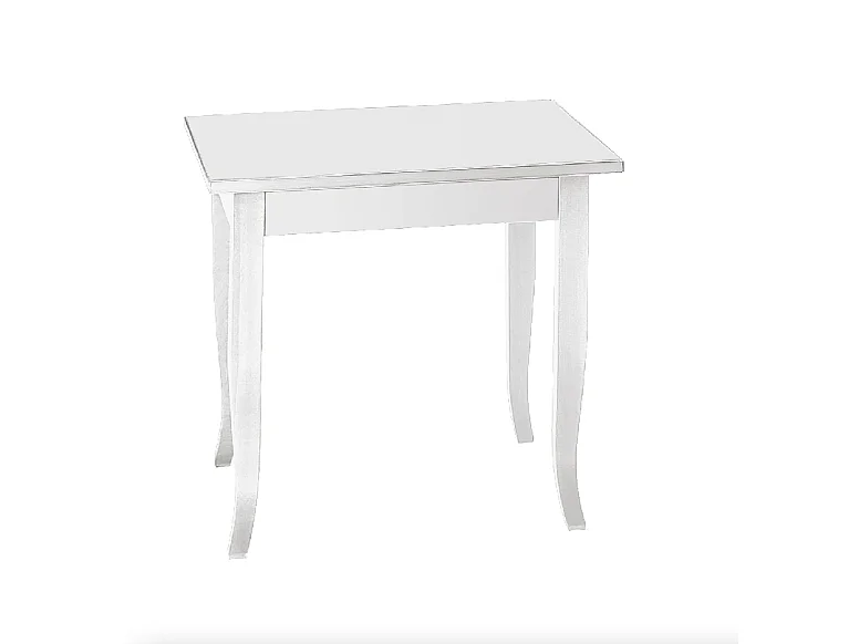 Witte houten tafel 90x90 cm - SANTA CROCE