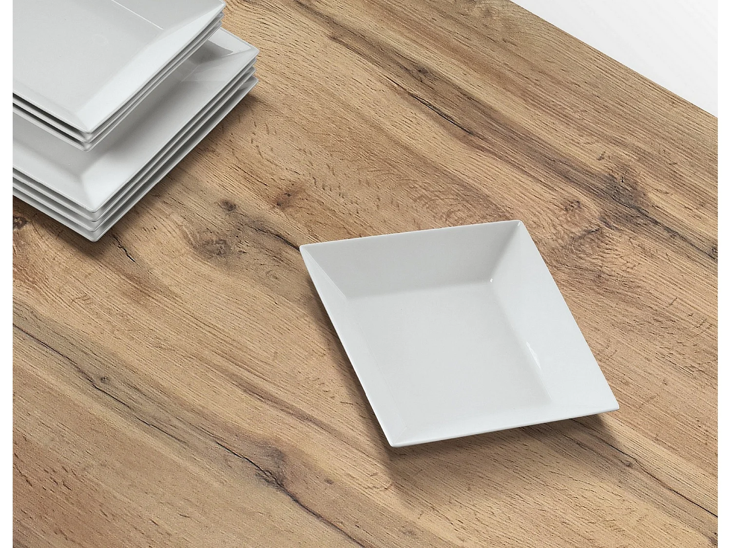 Stół drewniany z efektem dębu, nogi antracytowe, 140x80-220x80cm długości - POSITANO