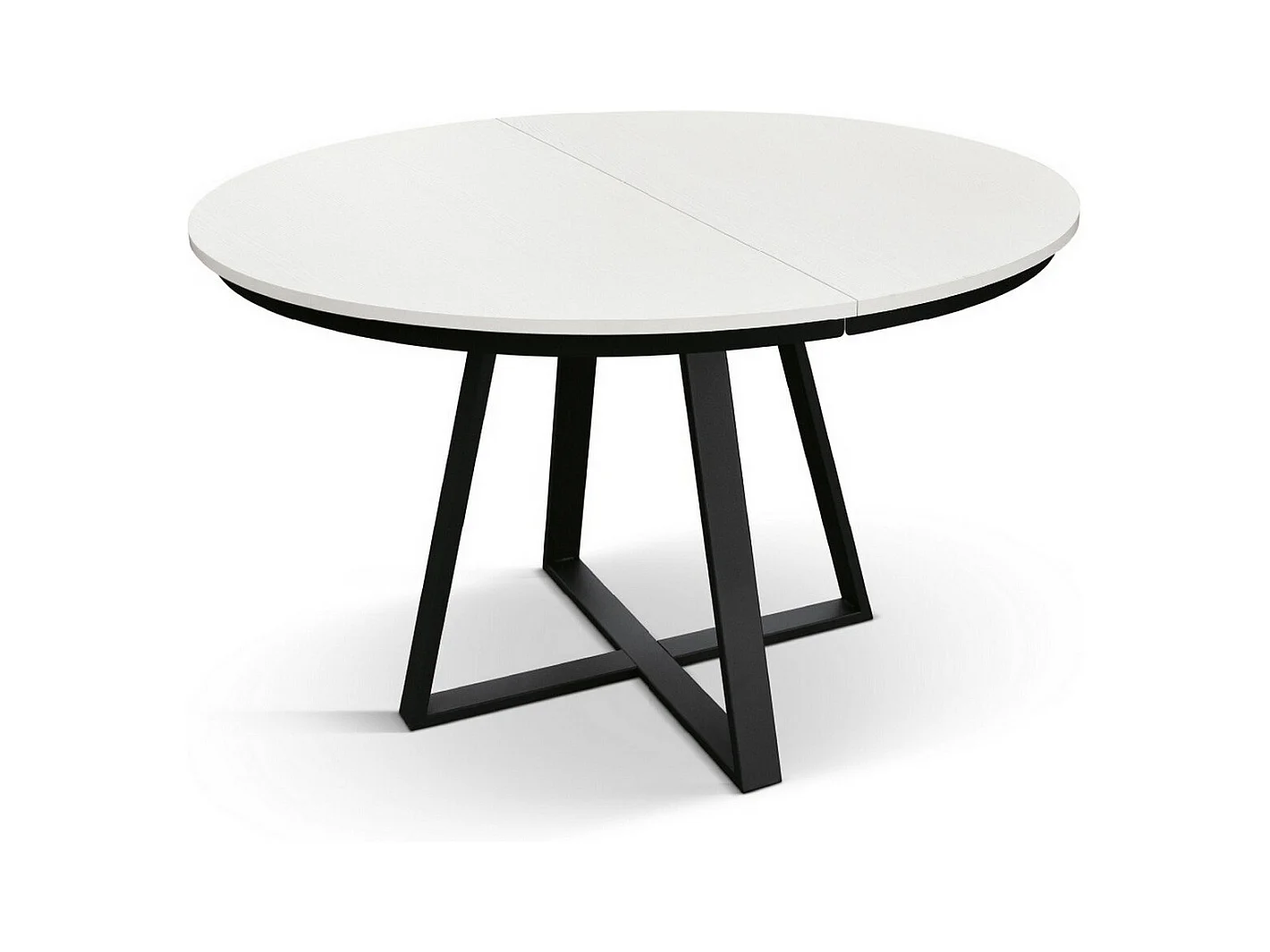 Table ronde en frêne blanc, base anthracite, ext.⌀120 - PANTELLERIA