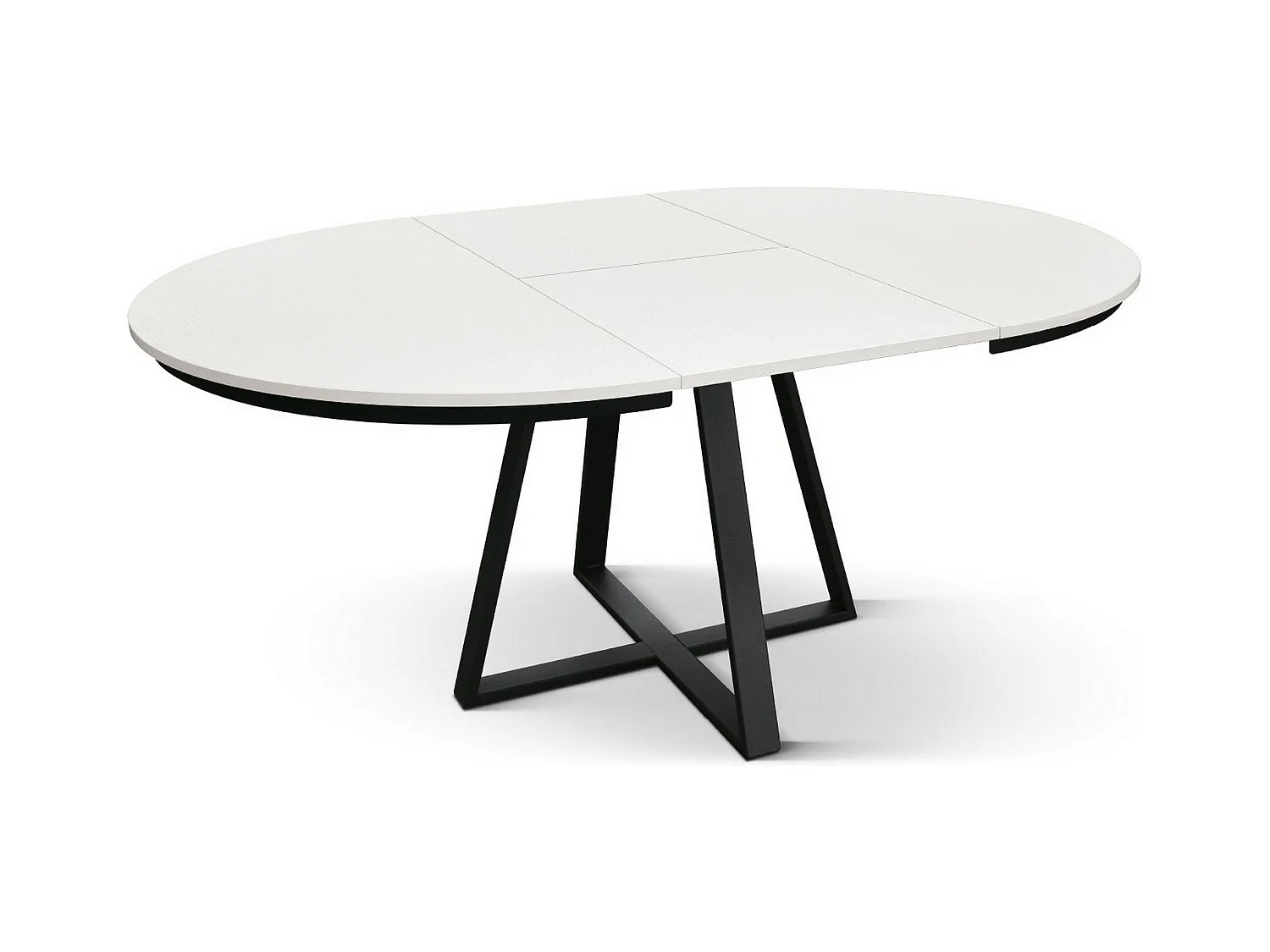 Table ronde en frêne blanc, base anthracite, ext.⌀120 - PANTELLERIA