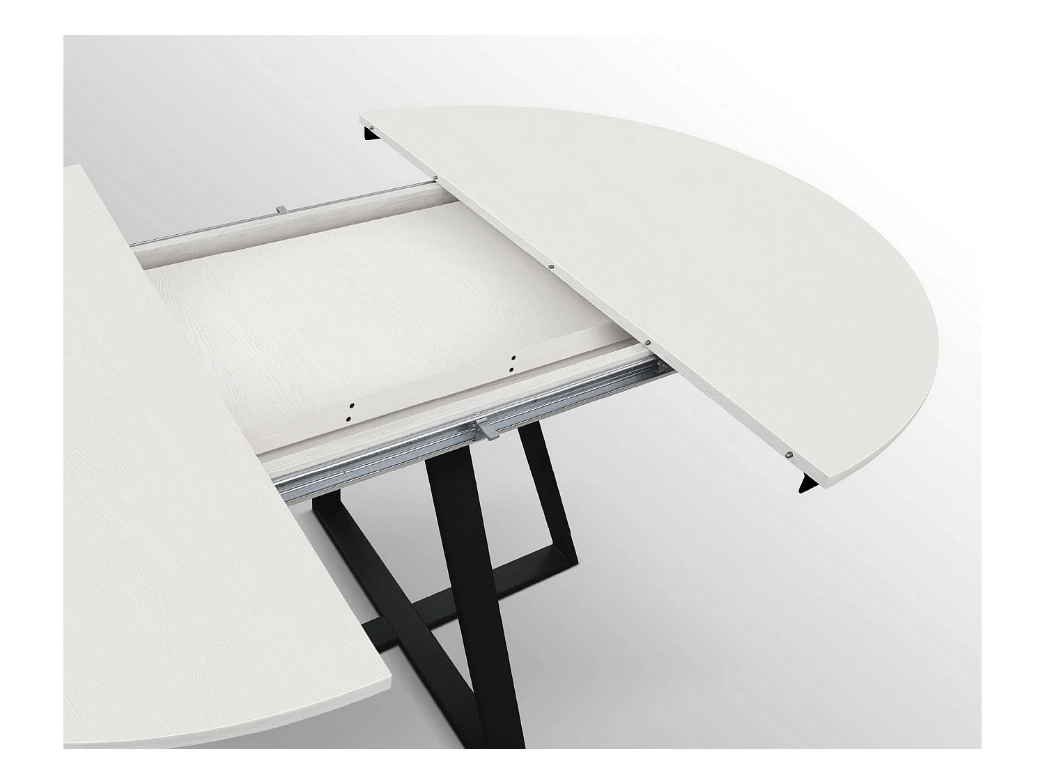 Table ronde en frêne blanc, base anthracite, ext.⌀120 - PANTELLERIA