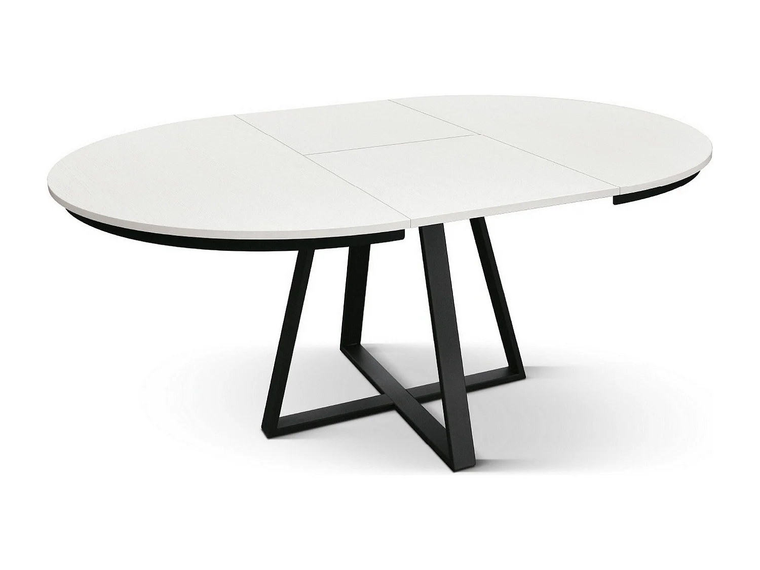 Table ronde en frêne blanc, base anthracite, ext.⌀120 - PANTELLERIA