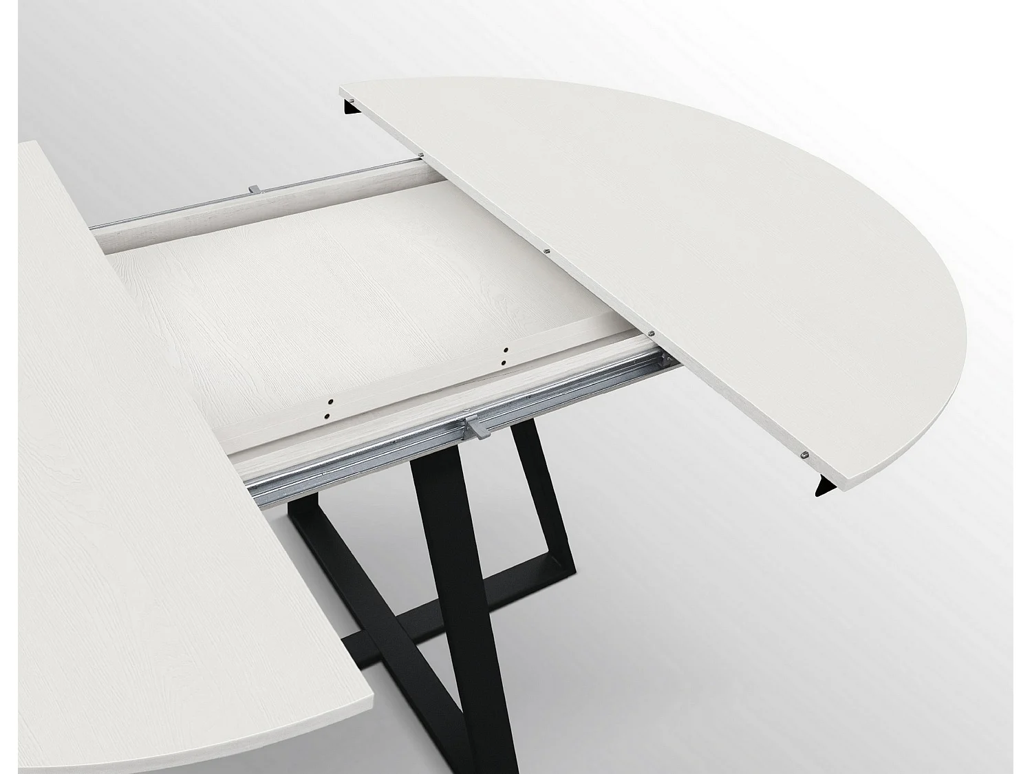 Table ronde en frêne blanc, base anthracite, ext.⌀120 - PANTELLERIA