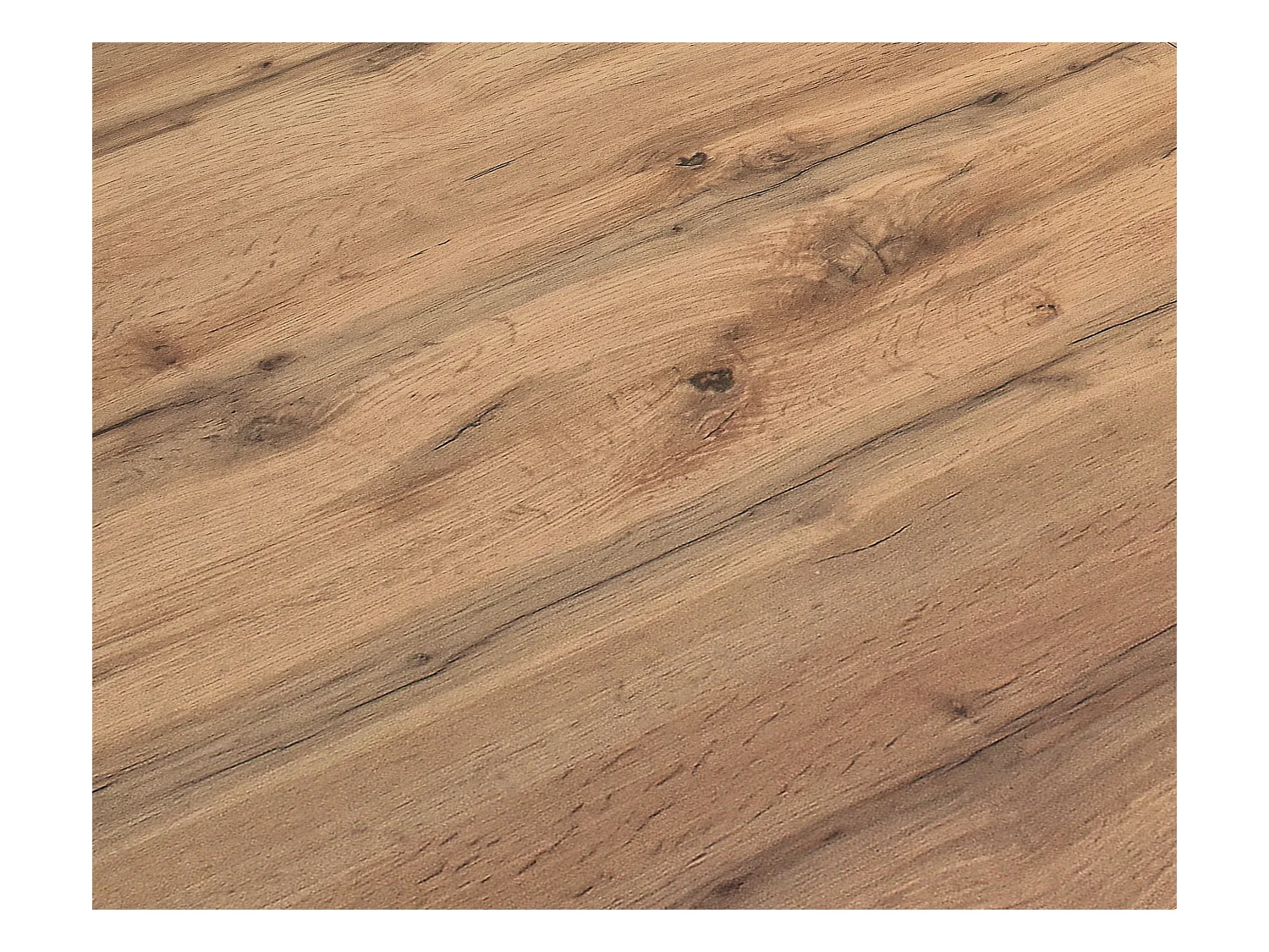 Table en bois effet chêne, base anthracite, ext.160×90-240×90cm - CINQUALE