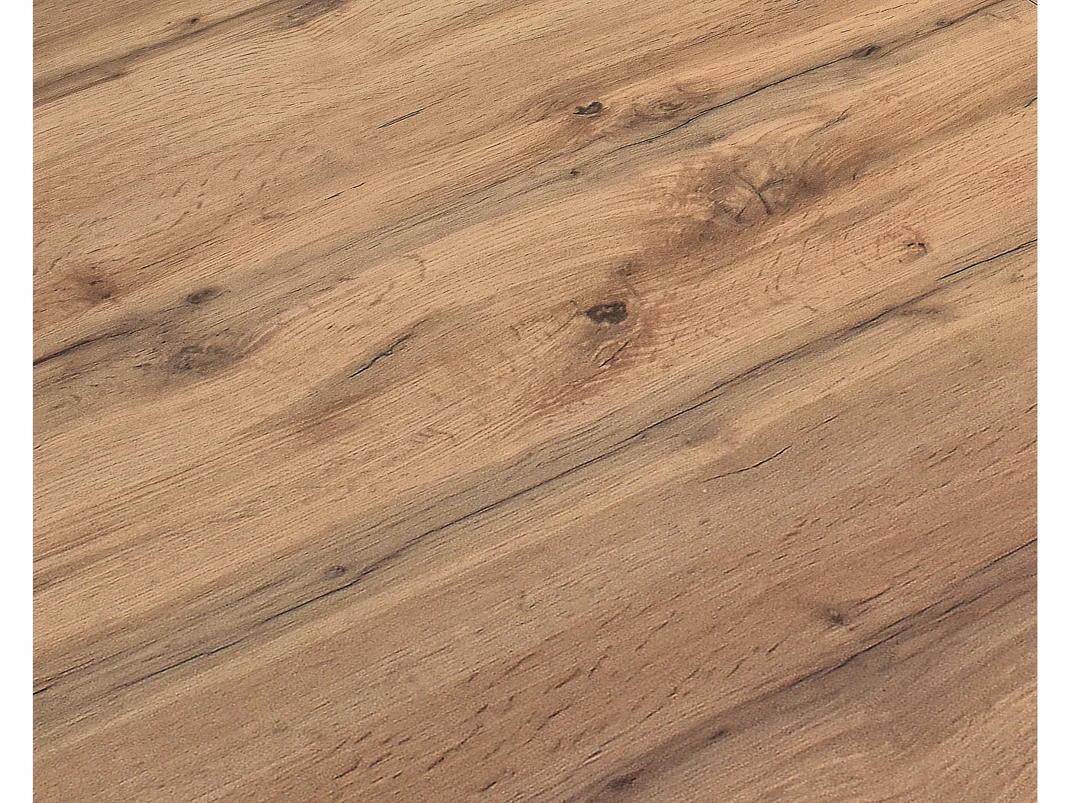 Table en bois effet chêne, base anthracite, ext.160×90-240×90cm - CINQUALE