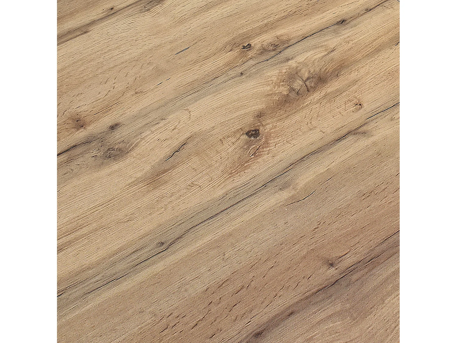 Mesa de madera, efecto roble, base blanca, ext.120x80-170x80cm - VOLPAIA
