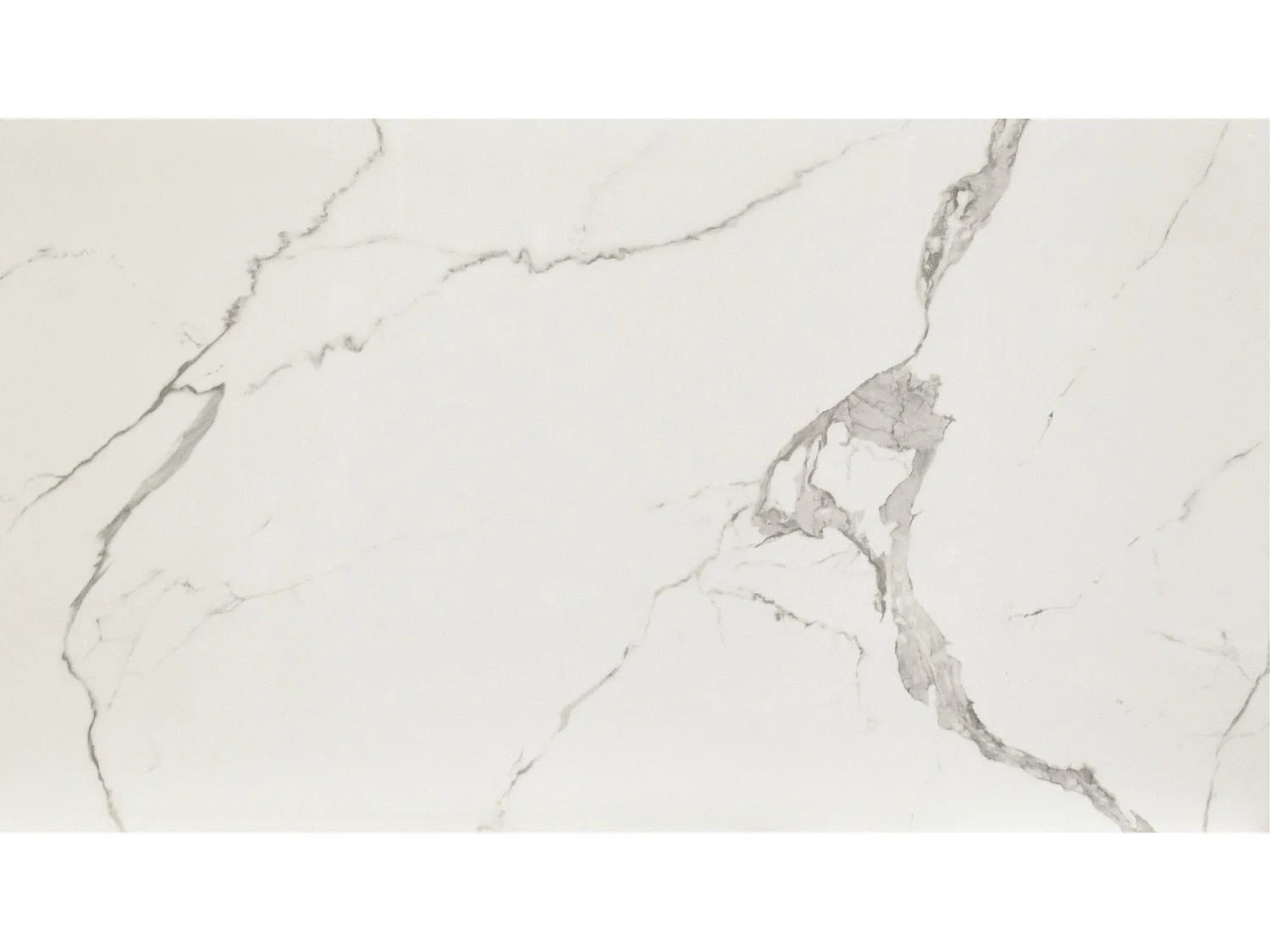 Table en vitrocéramique effet marbre, base anthracite, extensible 160x90 - BEVERLY HILLS