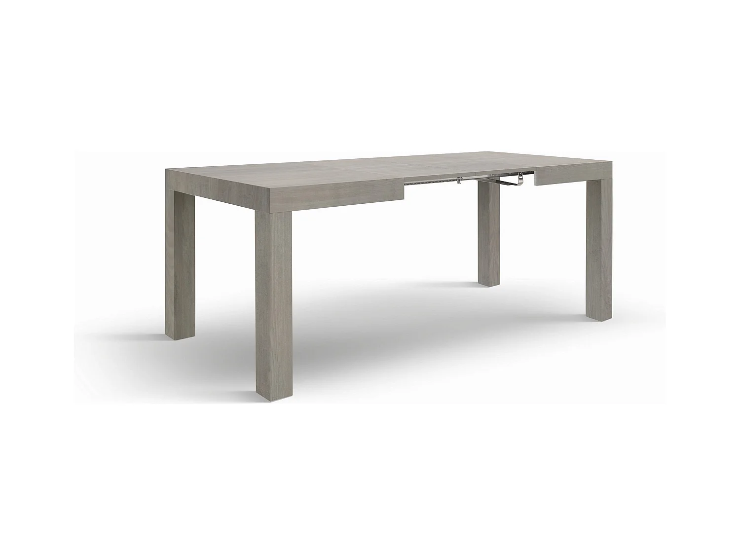 Table en bois, orme perlé, ext.120x80-200x80cm - BAROLO