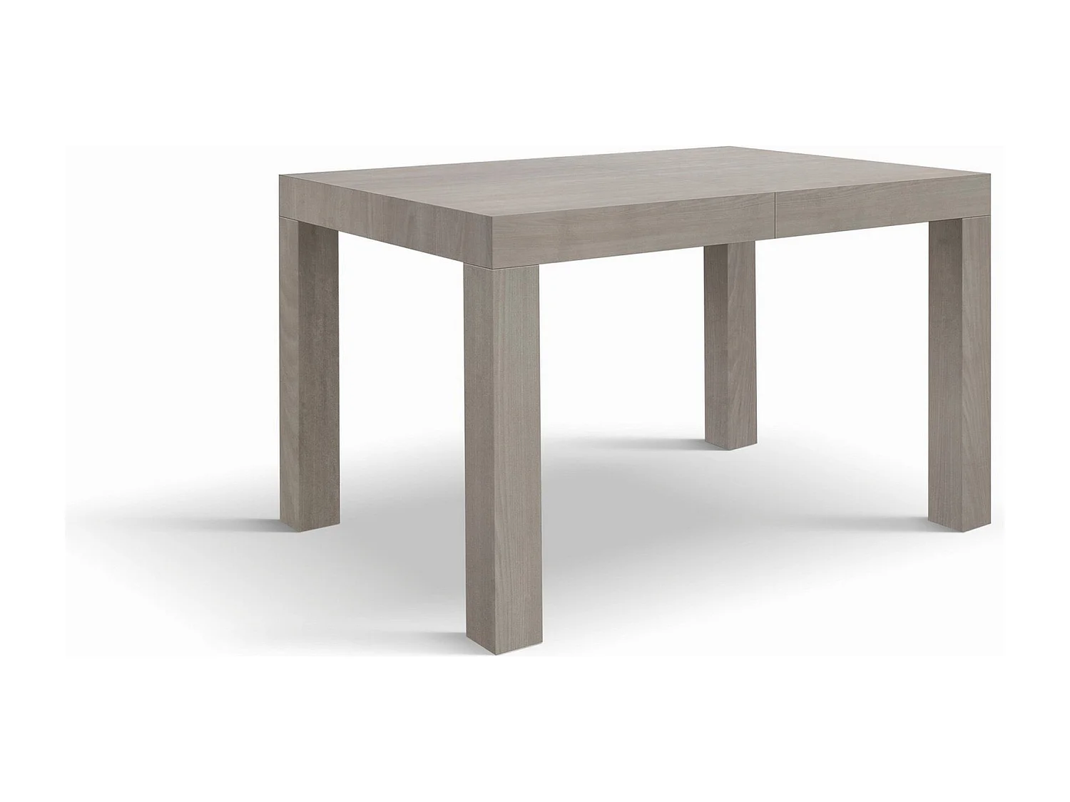 Houten tafel, parel iep, ext.120x80-200x80cm - BAROLO
