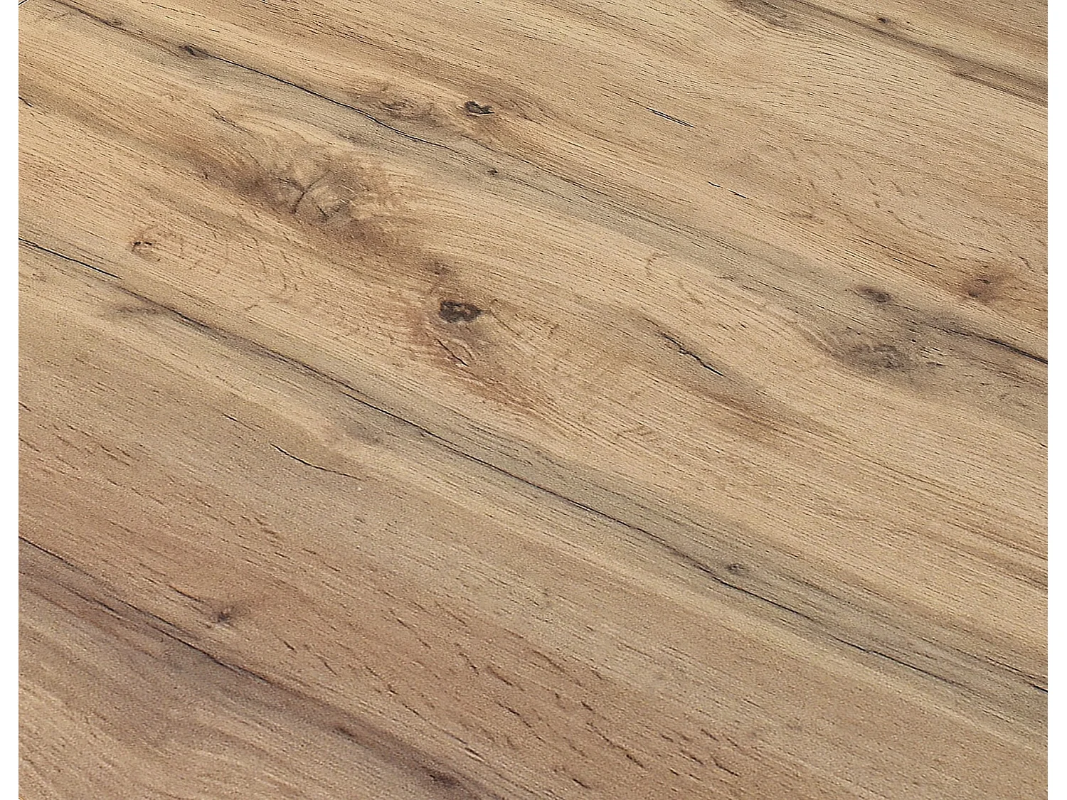 Table en bois, effet chêne, base blanche, ext.160x90-240x90cm - CARRARA