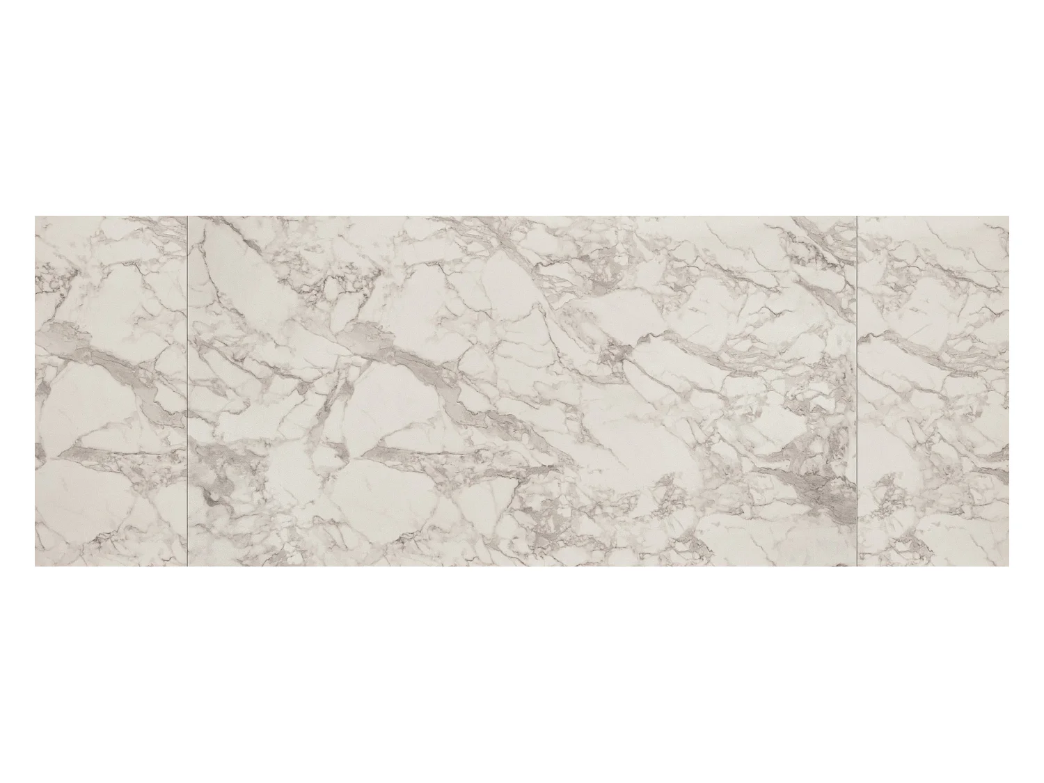 Mesa vitrocerâmica branca, pés em metal bronze 180x90-260x90cm - FIGARI