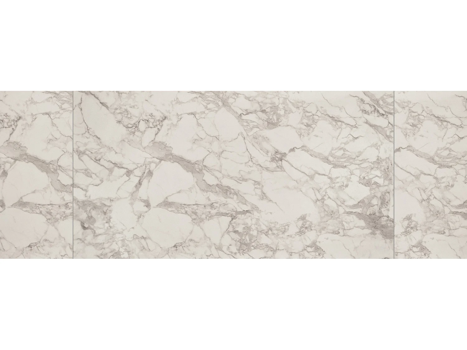 Table vitrocéramique blanche, pieds métal bronze 180x90-260x90cm - FIGARI