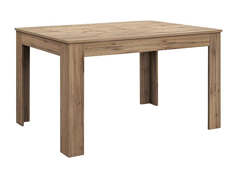 Houten tafel, eiken afwerking, uitschuifbaar 120×80 cm - 170×80 cm - LIPARI