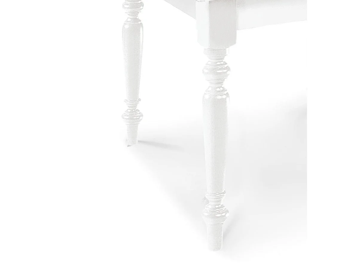 Ausziehbarer weißer Holztisch 160x85 - 240x85 cm - ARDENZA