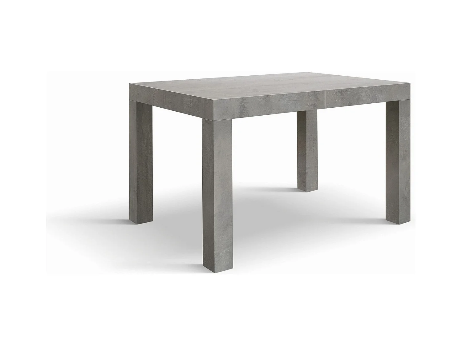 Holztisch,betongrau,ext.120x80-200x80cm - BAROLO