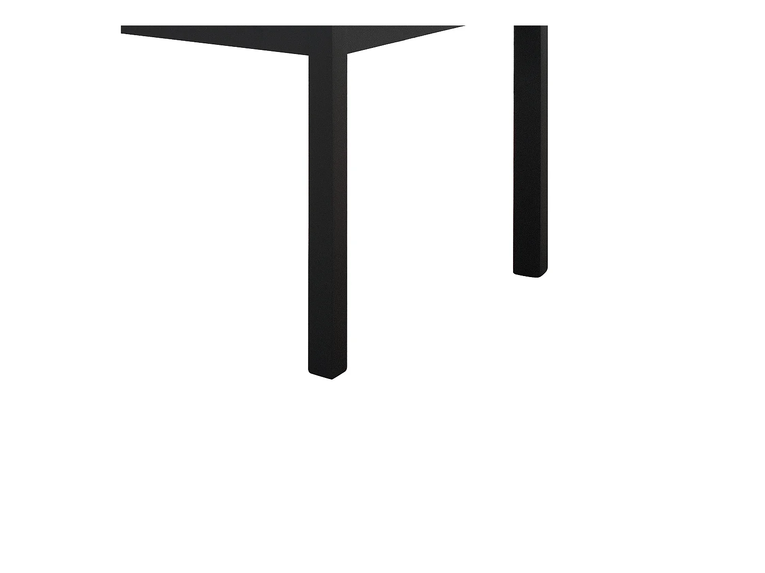 Holztisch, Ausführung Stahl, Metall anthrazit, ausziehbar 90x90 - TROPEA