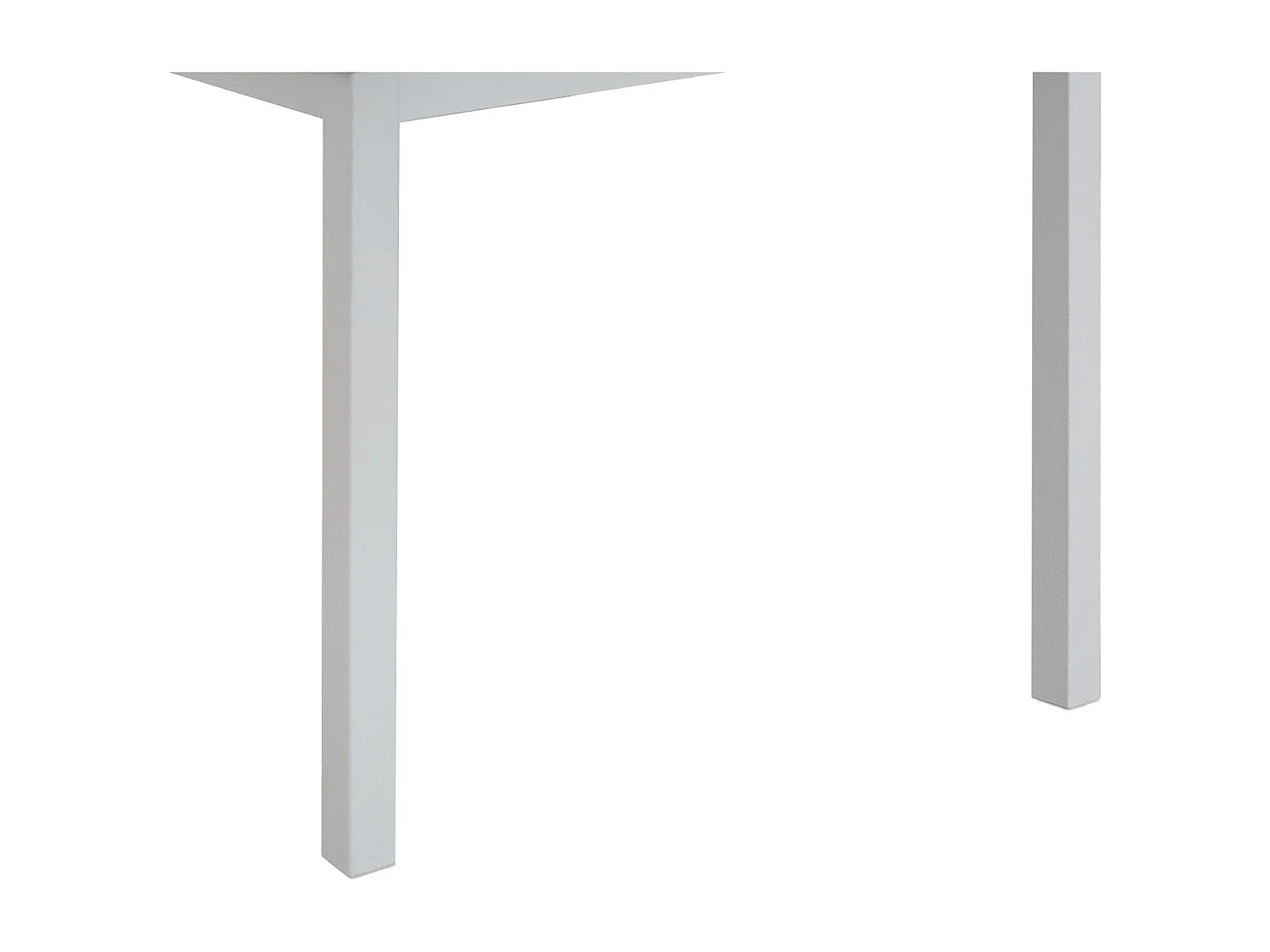 Table en bois, finition marbre et métal blanc, extensible 160x90 - TROPEA