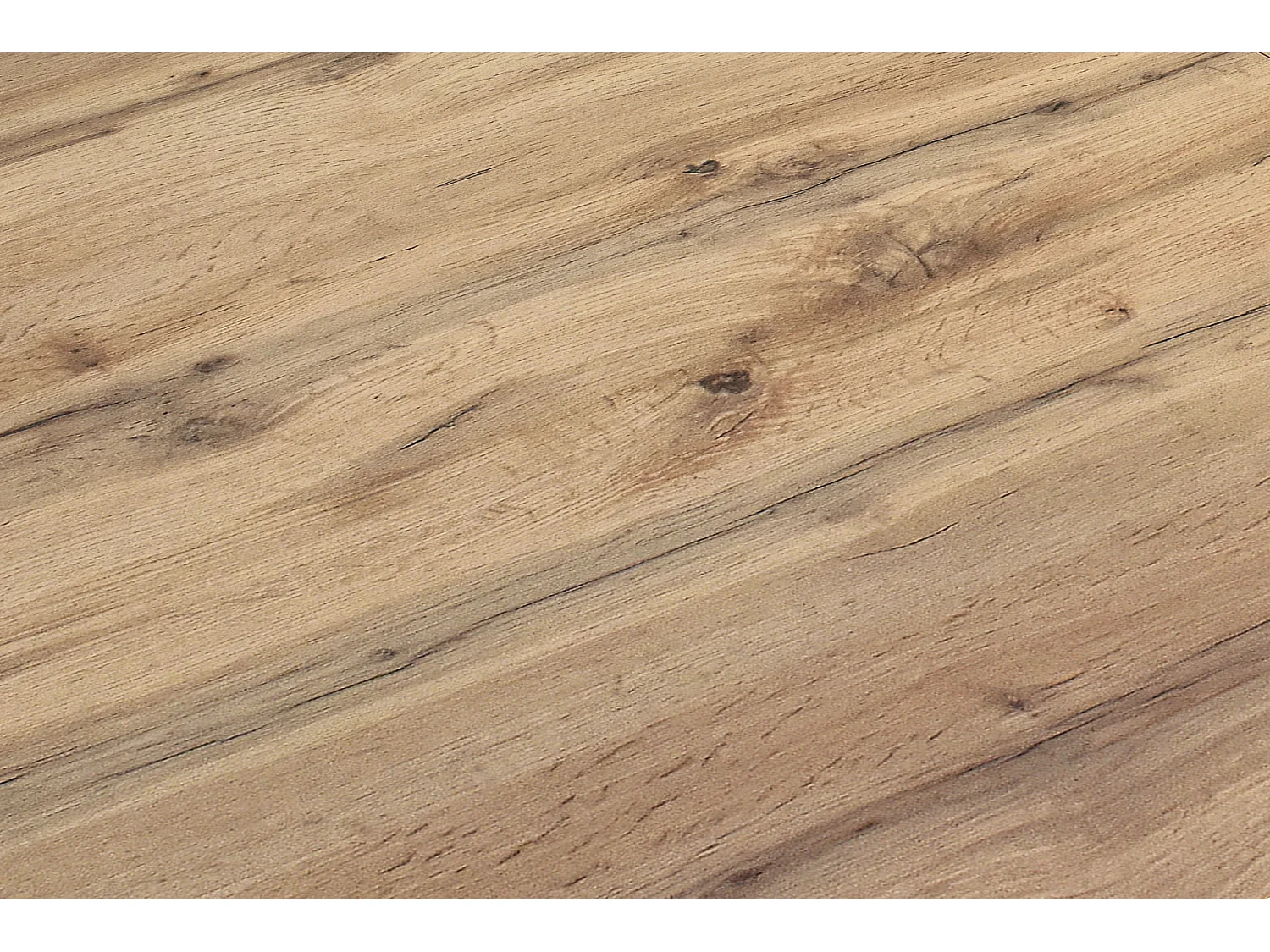 Table en bois, finition chêne, base blanche extensible 140×90-220×90cm - LIPARI