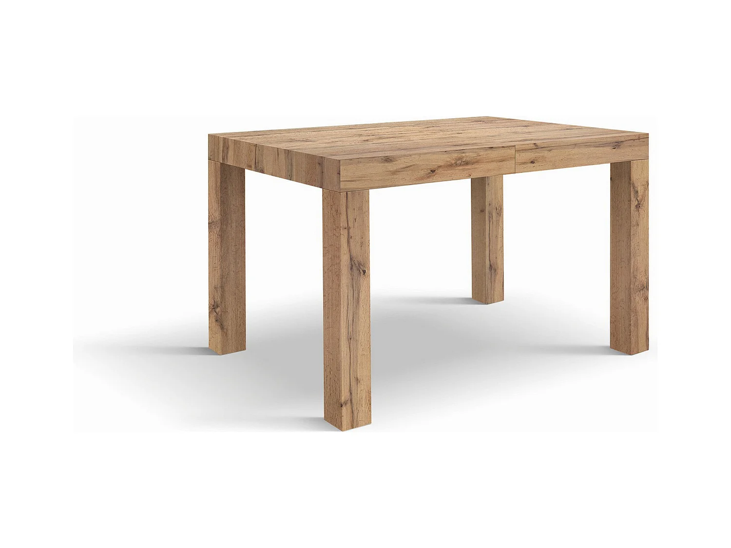 Holztisch, Eiche-Effekt, 120x80-200x80cm - BAROLO